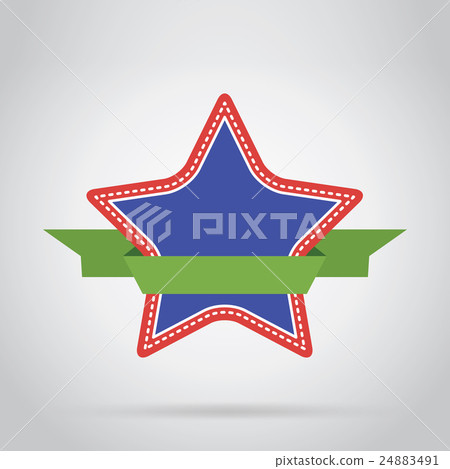 Abstract isolated badge, label or sticker, raster Abstract isolated badge, label or sticker, raster 24883491