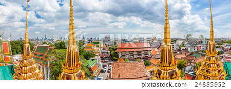Panoramic view of the historical part of Bangkok 24885952