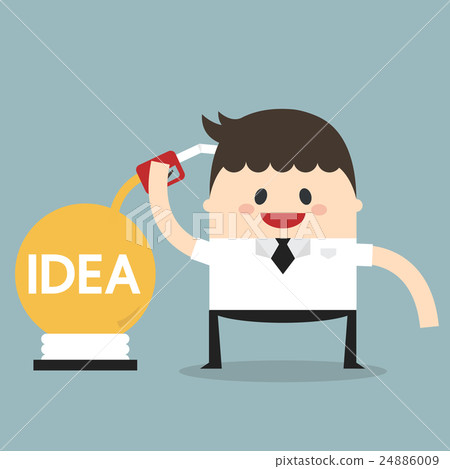 Vector cartoon of Idea lightbulb 24886009