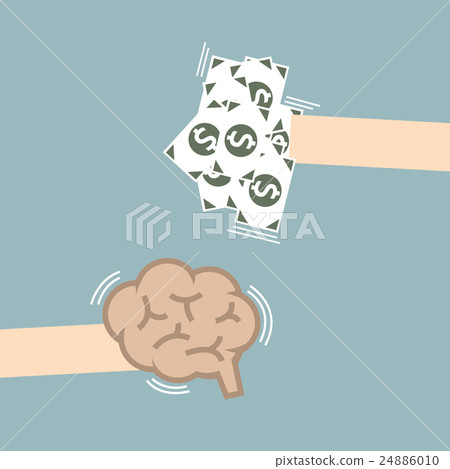 Trading, Exchange idea and money, flat design 24886010