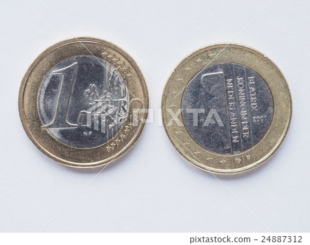 Dutch 1 Euro coin Dutch 1 Euro coin 24887312