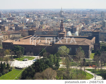 Milan aerial view 24887328