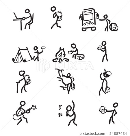 Trip adventure and entertain pictogram cartoon Trip adventure and entertain pictogram cartoon 24887484