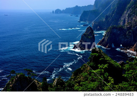 From Tohoku · Sanriku River · Kitayamasaki · Second Observatory · Beautiful coastline woven with strange rocks and cliffs (5) 24889483
