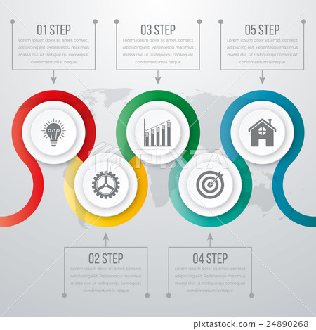 Timeline Vector 3d Infographic 24890268