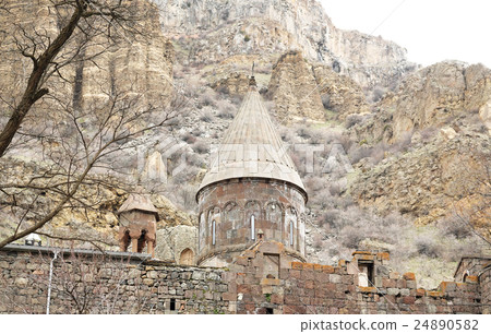Ancient monastery Geghard in Armenia 24890582