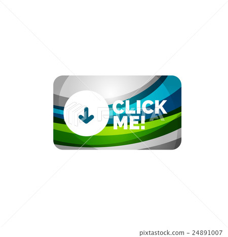 Abstract rectangle button template - Stock Illustration [24891007] - PIXTA