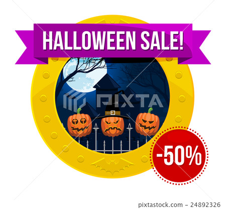 Halloween Sale Logo or Label 24892326