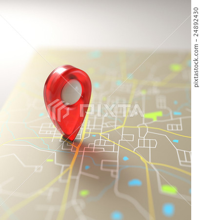 GPS Mark Road Map 24892430