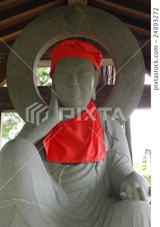 Shinshu's cultural asset masterpiece Moriya Sadaharu's stone Buddha or Luo-do volcano Jizo Bodhisattva (Minowa cho choer temple) Front half-length vertical 24893272