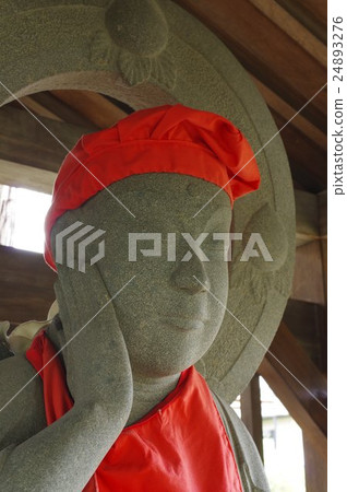 Shinshu's cultural asset masterpiece Moriya Sadaharu's stone Buddha or Luo-do Mountain Jizo Bodhisattva (Minowa cho choer temple) head left overlook vertical Shinshu's cultural asset masterpiece Moriya Sadaharu's stone Buddha or Luo-do Mountain Jizo Bodhisattva (Minowa cho choer temple) head left overlook vertical 24893276