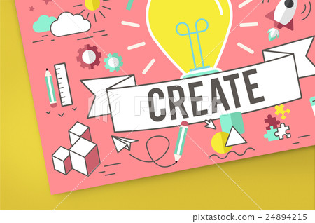 Create Ideas Imagination Plan Thinking Concept 24894215