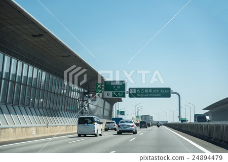 從愛知高速公路伊勢灣沿岸名古屋南交界處到赤塔半島路 從愛知高速公路伊勢灣沿岸名古屋南交界處到赤塔半島路 24894479