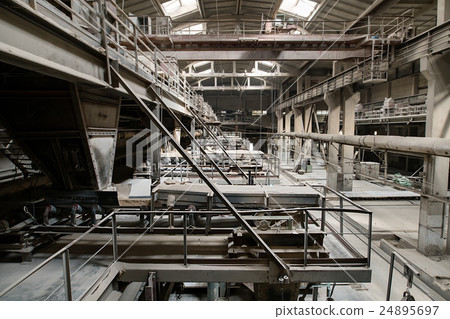 Industry. Production department of old brickworks Industry. Production department of old brickworks 24895697