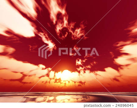 Wind and clouds with the sea 24896045