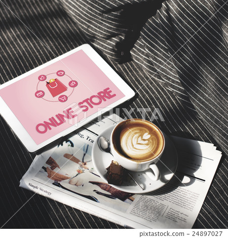 Shopping Online Buy Sale Shopahoslics Concept 24897027