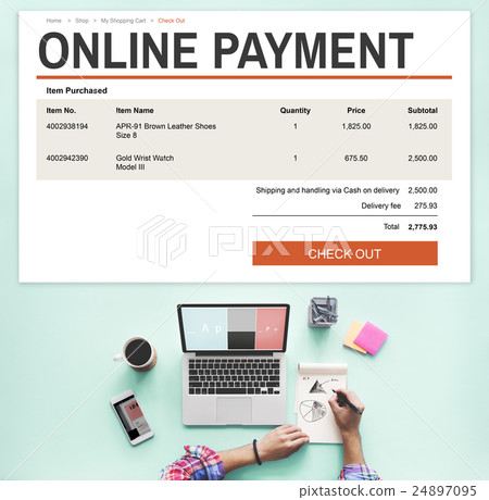 E-commerce Online Shopping Website Technology Concept 24897095
