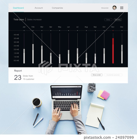 Dashboard Diagram Analysis Statistics Concept 24897099