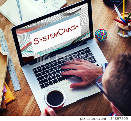 Error Halted System Disconnect Caution Concept Error Halted System Disconnect Caution Concept 24897809