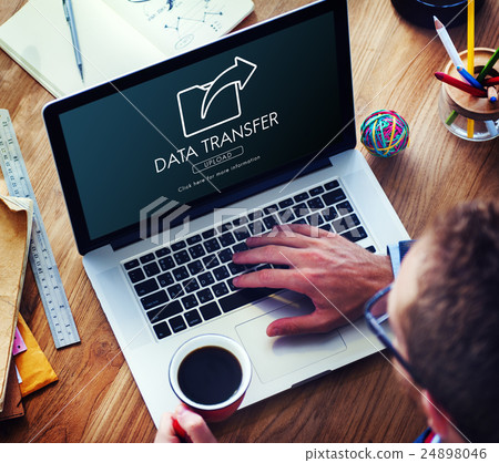 Data Transfer Exchange Sharing Sync Upload Concept Data Transfer Exchange Sharing Sync Upload Concept 24898046
