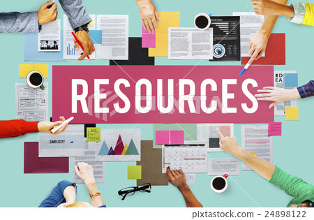 Resources Context Material Management Career Concept 24898122