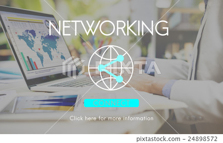 Connection Internet Communication Network Sharing Concept 24898572