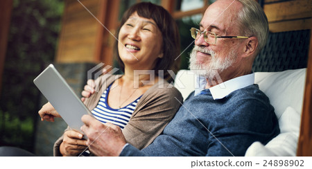 Couple Adult Happiness Laughing Holiday Concept Couple Adult Happiness Laughing Holiday Concept 24898902