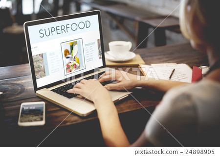 Healthy Foods Wellbeing Lifestyle Nutrition Concept Healthy Foods Wellbeing Lifestyle Nutrition Concept 24898905