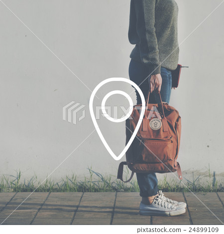 Navigation Check-in Location Gps Icon Concept Navigation Check-in Location Gps Icon Concept 24899109