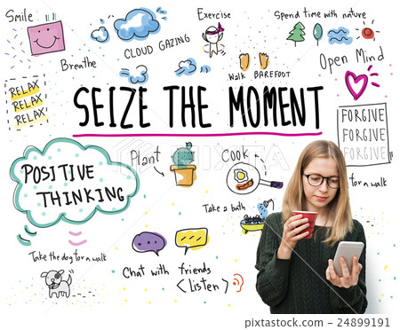 Positive Thinking Simple Life Graphic Concept Positive Thinking Simple Life Graphic Concept 24899191