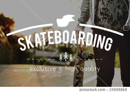 Skateboard Skateboarding Extreme Sport Activity Concept 24899868