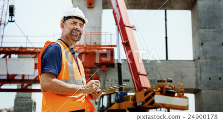 Construction Worker Planning Constractor Developer Concept 24900178