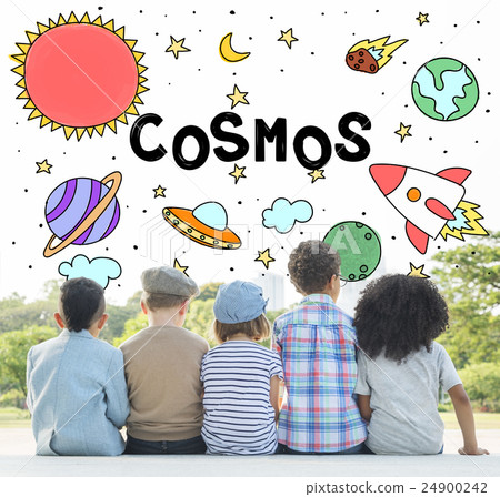 Outer Space Icons Drawing Graphics Concept 24900242