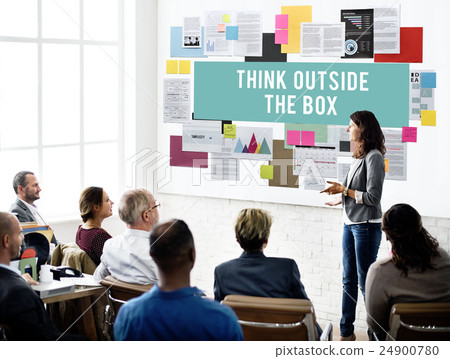 Think Outside The Box Creativity Ideas Imagine Concept 24900780