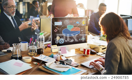Business Pie Chart Market Share Concept 24900785