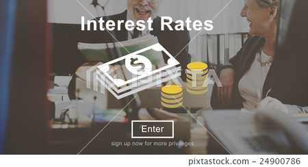 Interest Rates Loan Money Percentage Profit Concept 24900786