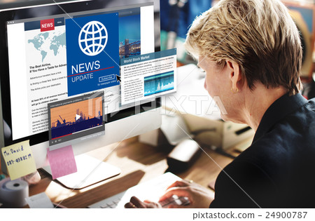 News Update Journalism Headline Media Concept 24900787