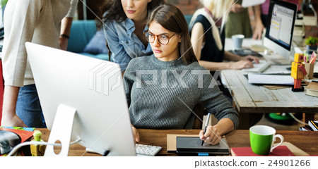 People Corporate Teamwork Brainstorming Working Concept People Corporate Teamwork Brainstorming Working Concept 24901266