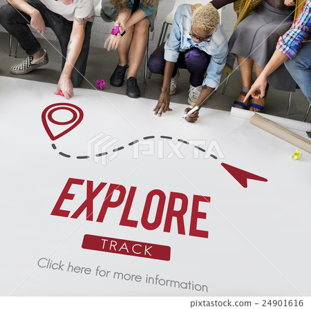 Navigation GPS City Locator Explore Concept 24901616