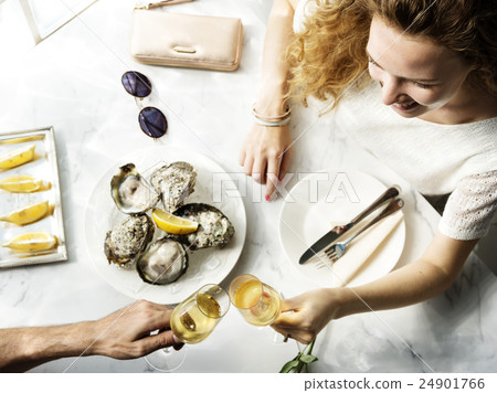 Couple Celebration Drinks Champagne Love Concept Couple Celebration Drinks Champagne Love Concept 24901766