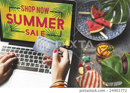 Shopping Online Payment Shop Credit Card Concept Shopping Online Payment Shop Credit Card Concept 24901772