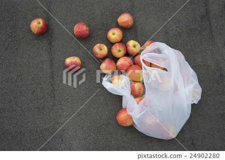 red apples on the pavement red apples on the pavement 24902280