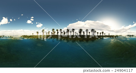panoramia of tropical beach. panoramia of tropical beach. 24904117