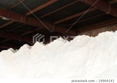 piles of salt in a storage piles of salt in a storage 24904141