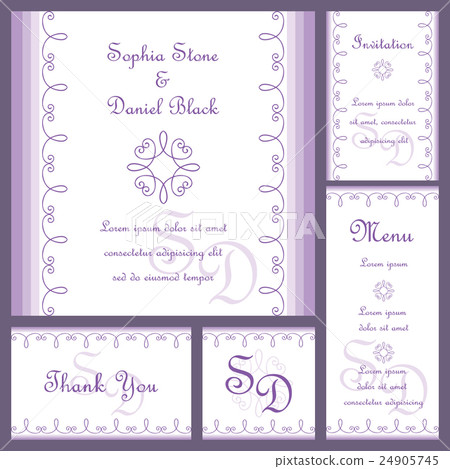 Wedding card set Wedding card set 24905745