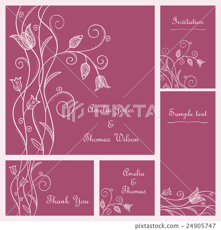 Wedding card set 24905747