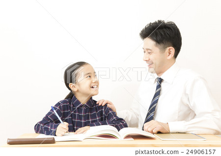 Girls studying and teacher training juku juku elementary school teacher lecturer elementary school student Girls studying and teacher training juku juku elementary school teacher lecturer elementary school student 24906157