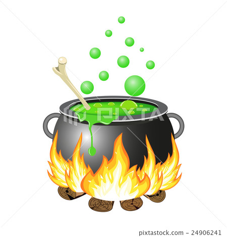 Halloween cauldron vector illustration. 24906241