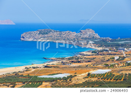 beautiful Falasarna beach on Crete, Greece beautiful Falasarna beach on Crete, Greece 24906493