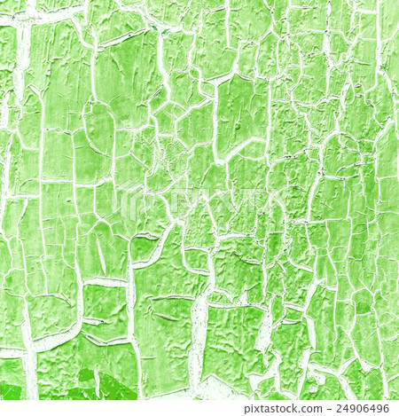 cracked paint on the concrete wall 24906496